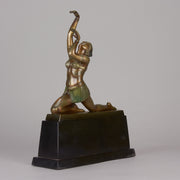 Art Deco Fancy Dancer - Otto Hafenrichter Bronze - Hickmet Fine Arts