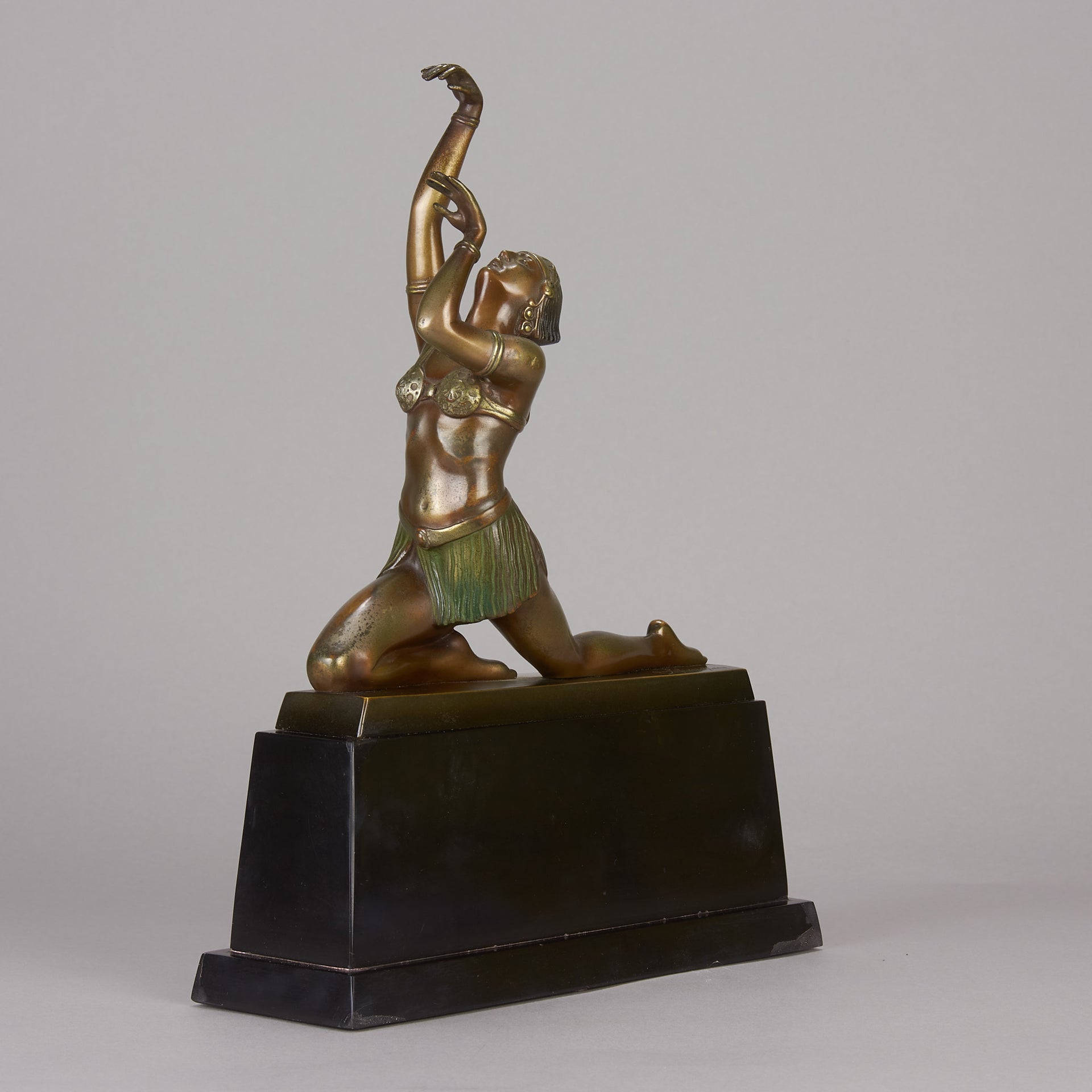 Art Deco Fancy Dancer - Otto Hafenrichter Bronze - Hickmet Fine Arts
