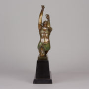 Art Deco Fancy Dancer - Otto Hafenrichter Bronze - Hickmet Fine Arts