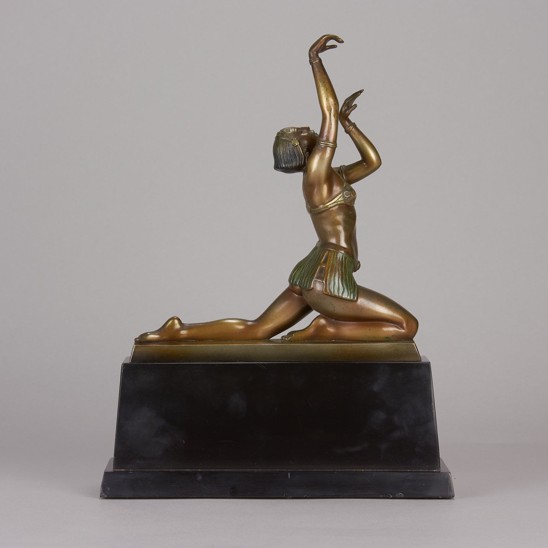 Art Deco Fancy Dancer - Otto Hafenrichter Bronze - Hickmet Fine Arts