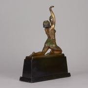 Art Deco Fancy Dancer - Otto Hafenrichter Bronze - Hickmet Fine Arts