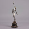 Art Deco Spear Dancer by Fernand Ouillon-Carrere - Art Deco sculptures for sale - Deco Bronze - Hickmet Fine Arts