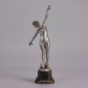 Art Deco Spear Dancer by Fernand Ouillon-Carrere - Art Deco sculptures for sale - Deco Bronze - Hickmet Fine Arts
