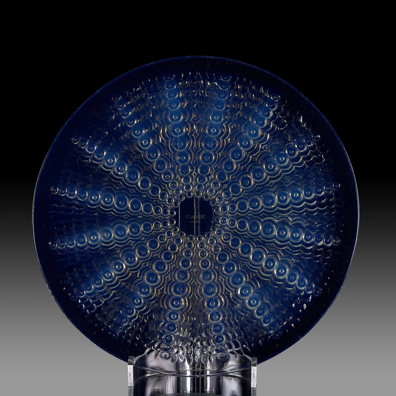 Art Deco Glass - Lalique Plate - Oursins - Lalique for sale - Lalique Glass for sale - Rene Lalique Glass - Hickmet Fine Arts