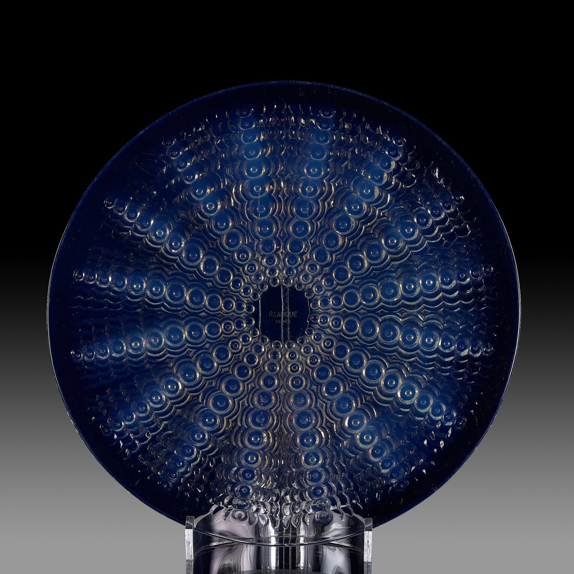 Art Deco Glass - Lalique Plate - Oursins - Lalique for sale - Lalique Glass for sale - Rene Lalique Glass - Hickmet Fine Arts