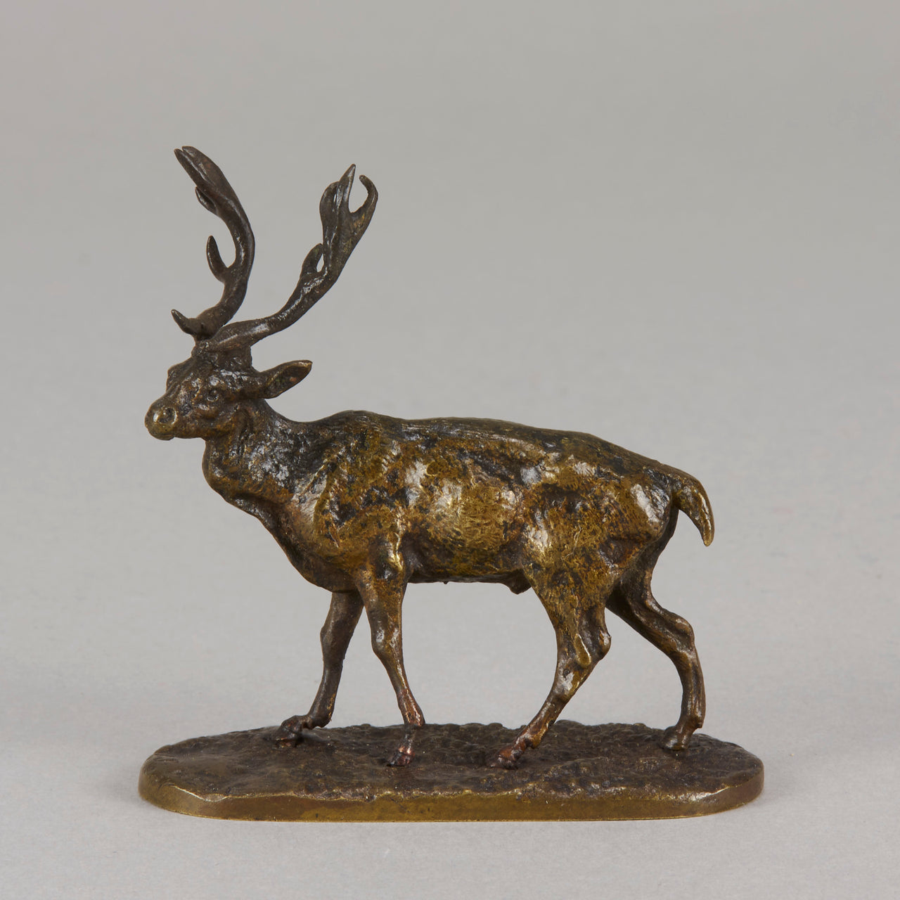 Mene bronze stag - Animaliers - Antique animal sculptures for sale - Hickmet Fine Arts