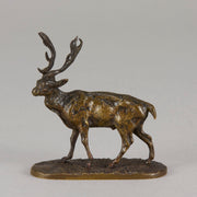 Mene bronze stag - Animaliers - Antique animal sculptures for sale - Hickmet Fine Arts