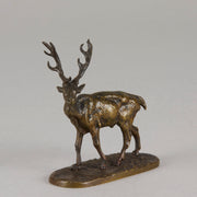 Mene bronze stag - Animaliers - Antique animal sculptures for sale - Hickmet Fine Arts