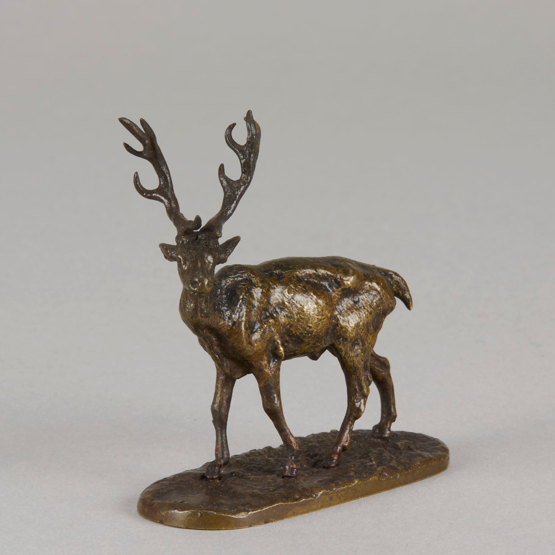 Mene bronze stag - Animaliers - Antique animal sculptures for sale - Hickmet Fine Arts