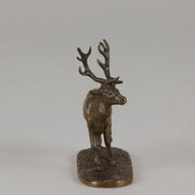 Mene bronze stag - Animaliers - Antique animal sculptures for sale - Hickmet Fine Arts