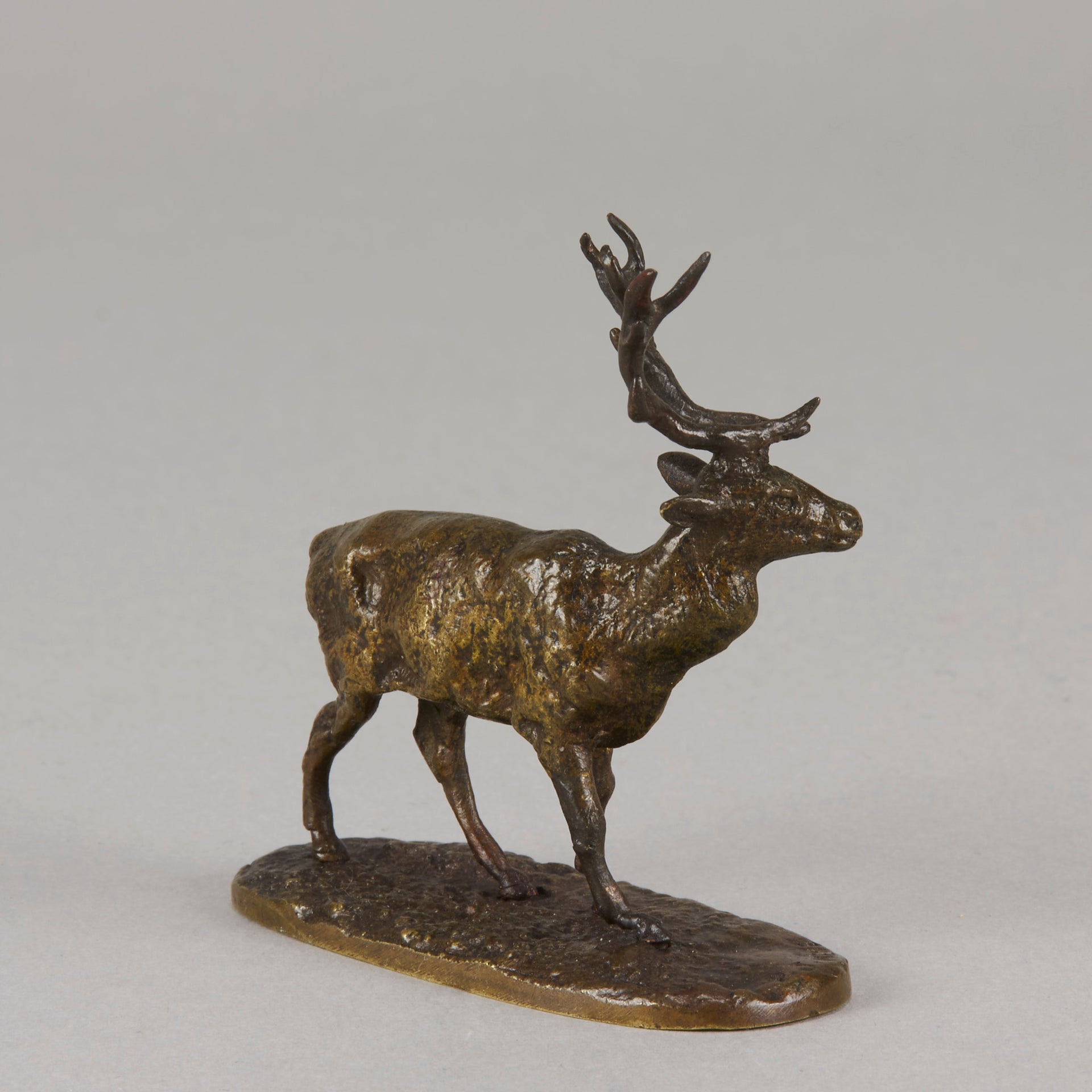 Mene bronze stag - Animaliers - Antique animal sculptures for sale - Hickmet Fine Arts