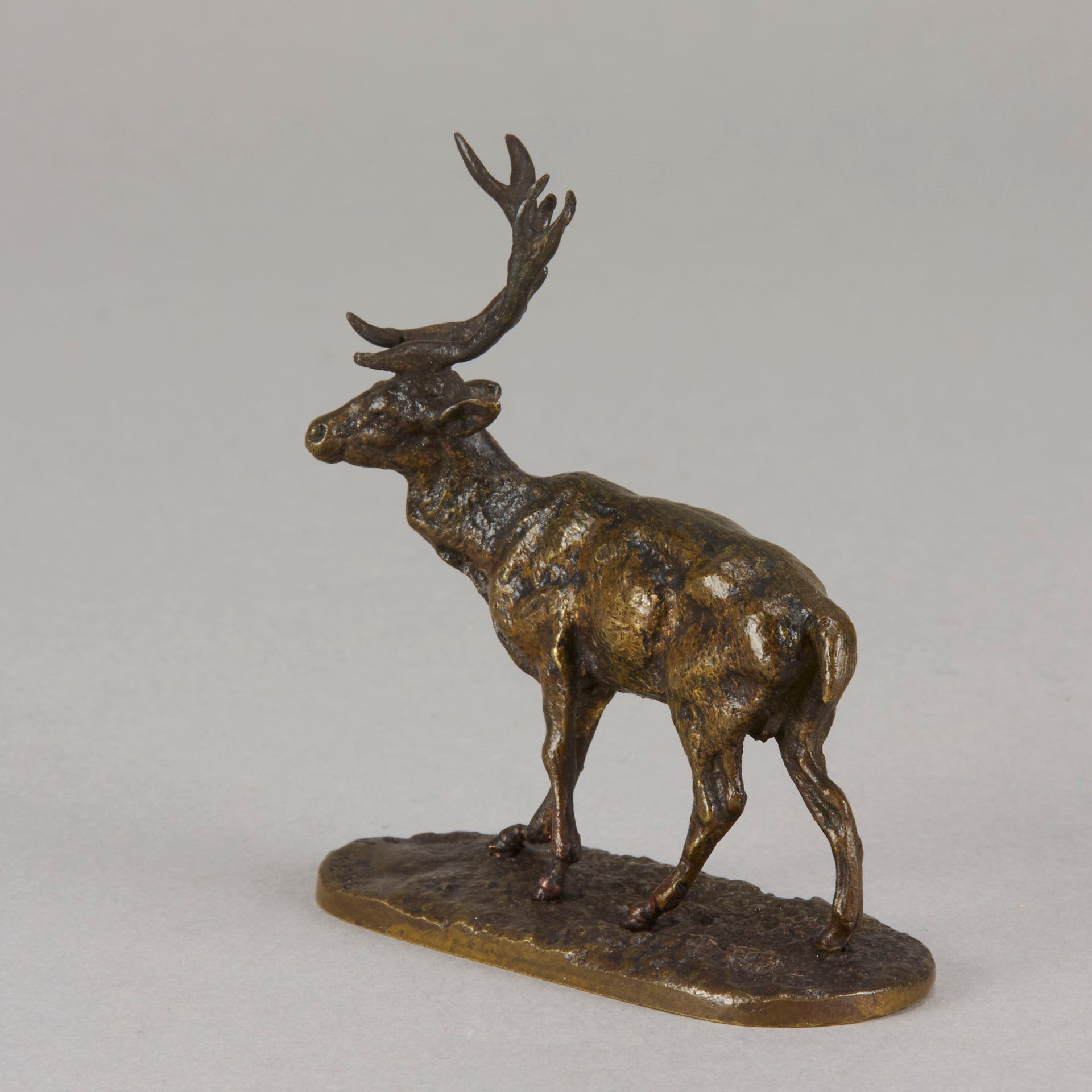 Mene bronze stag - Animaliers - Antique animal sculptures for sale - Hickmet Fine Arts