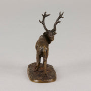 Mene bronze stag - Antique animal sculptures for sale - Hickmet Fine Arts