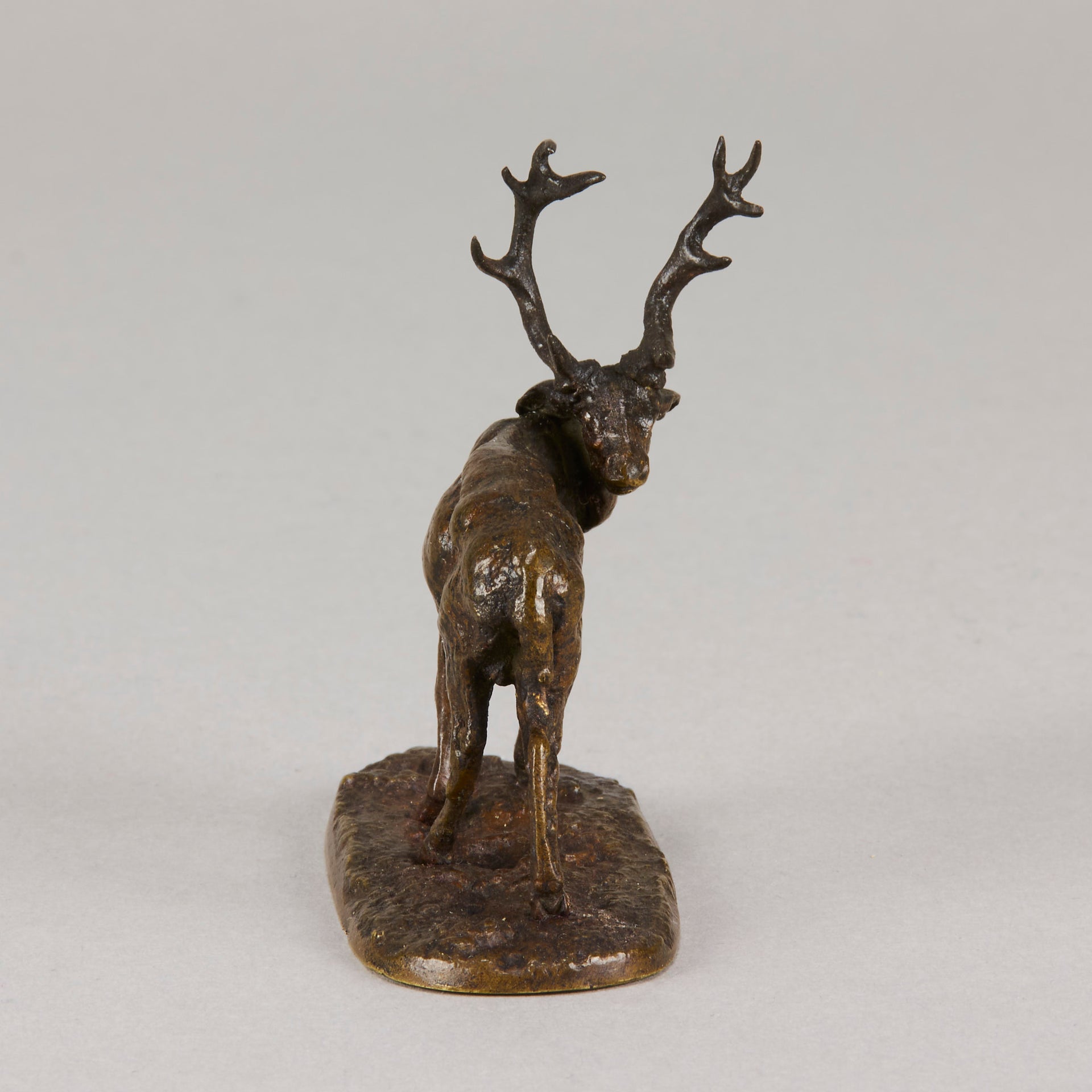 Mene bronze stag - Antique animal sculptures for sale - Hickmet Fine Arts
