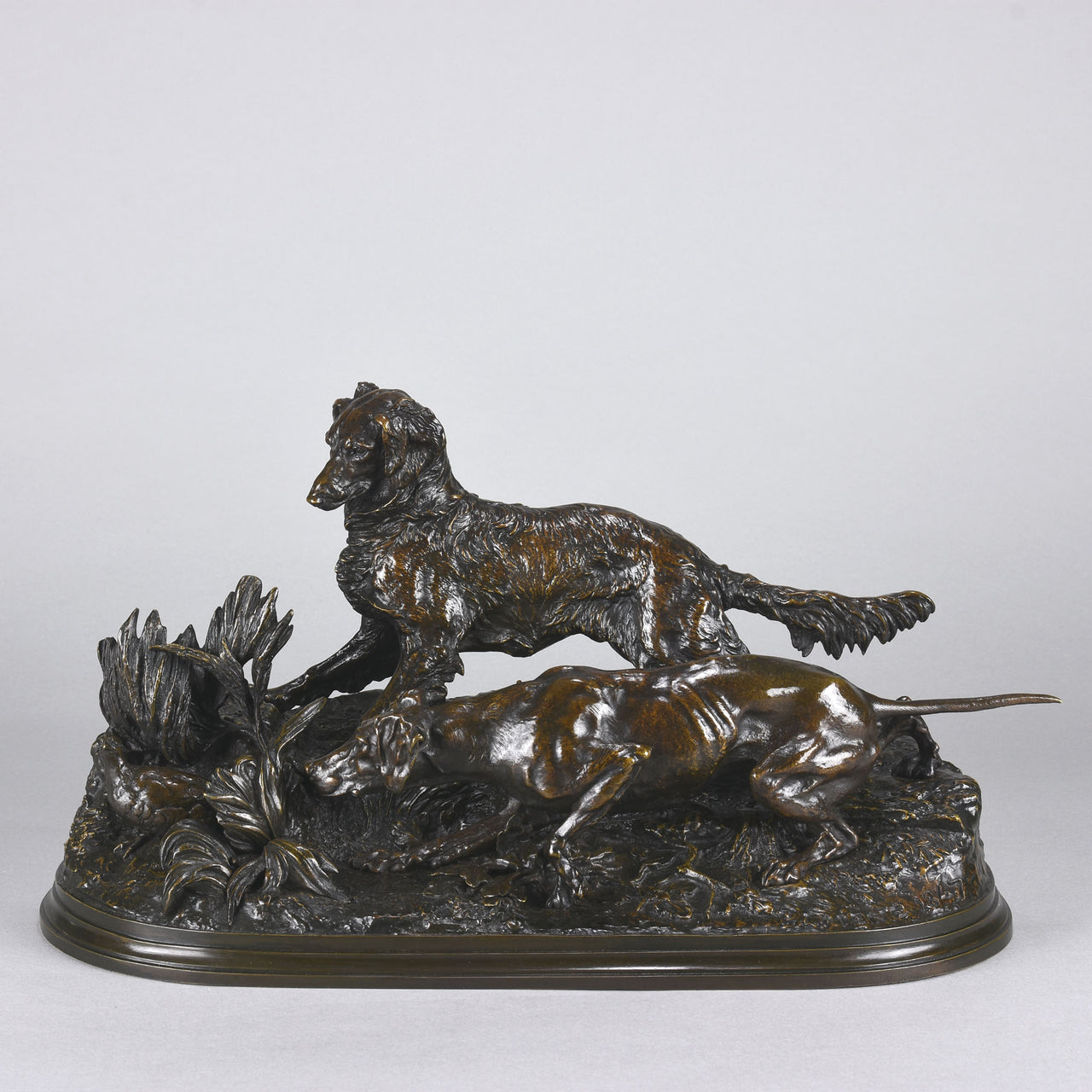 Mene Bronze - Chasse a la Perdrix - Antique Bronze - Hickmet Fine Arts