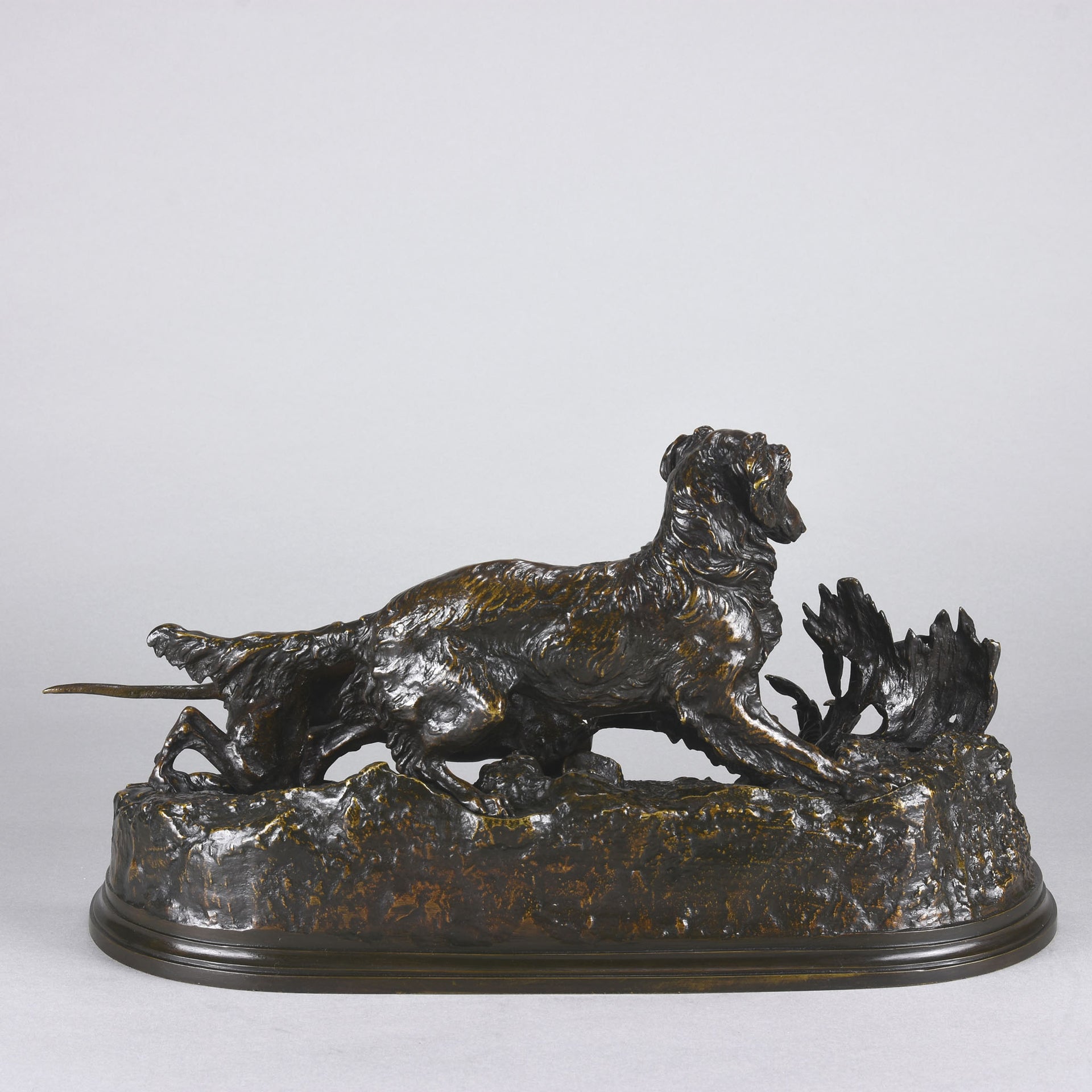 Mene Bronze - Chasse a la Perdrix - Antique Bronze - Hickmet Fine Arts