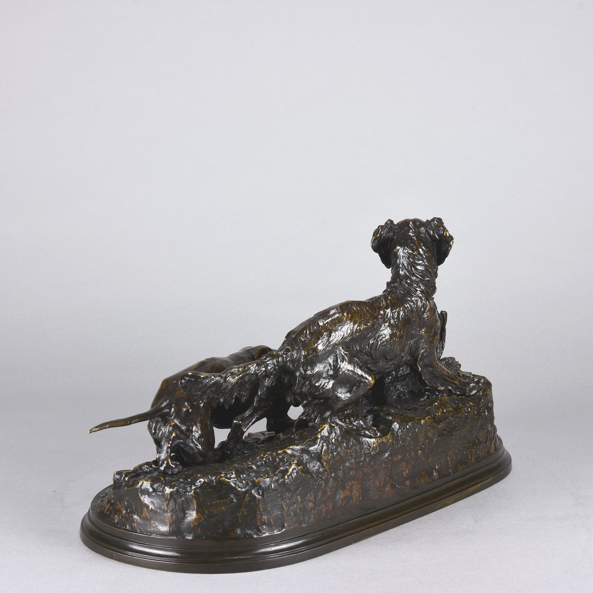 Mene Bronze - Chasse a la Perdrix - Antique Bronze - Hickmet Fine Arts