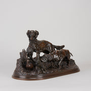 Mene bronze dogs and partridge