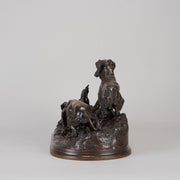 Mene bronze dogs and partridge