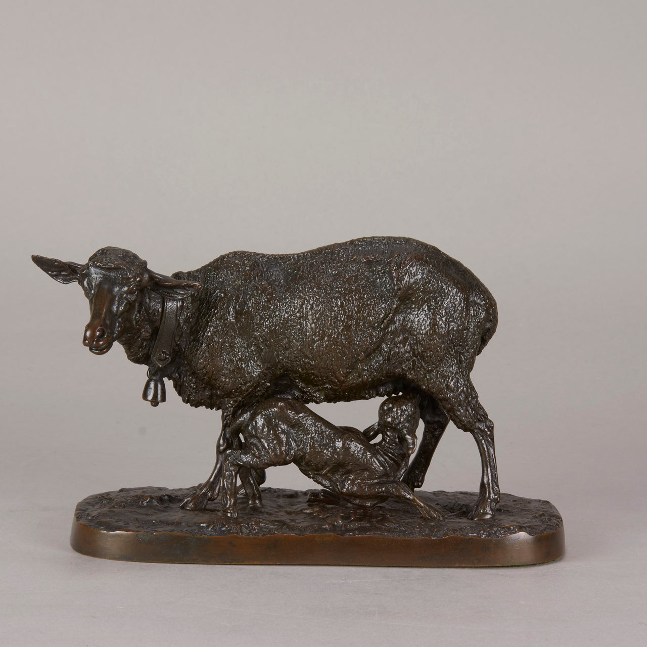 Mene bronze ewe and lamb - Animaliers -  Antique animal sculptures for sale - Hickmet Fine Arts
