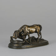 Mene bronze mare and foal