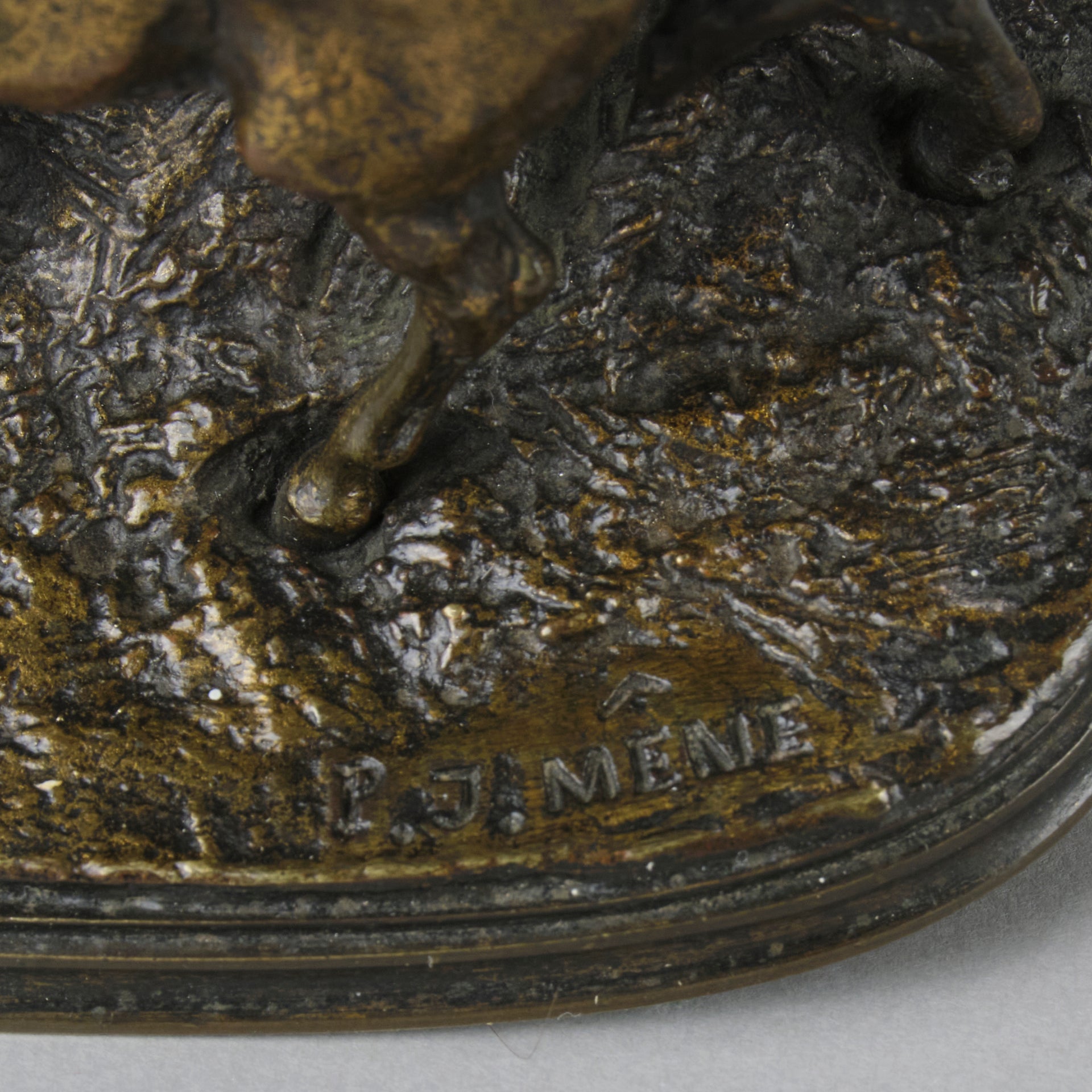 Mene bronze mare and foal