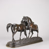 Mene Bronze Horses - L'Accolade Bronze  - Antique Bronze - Animaliers - Hickmet Fine Arts