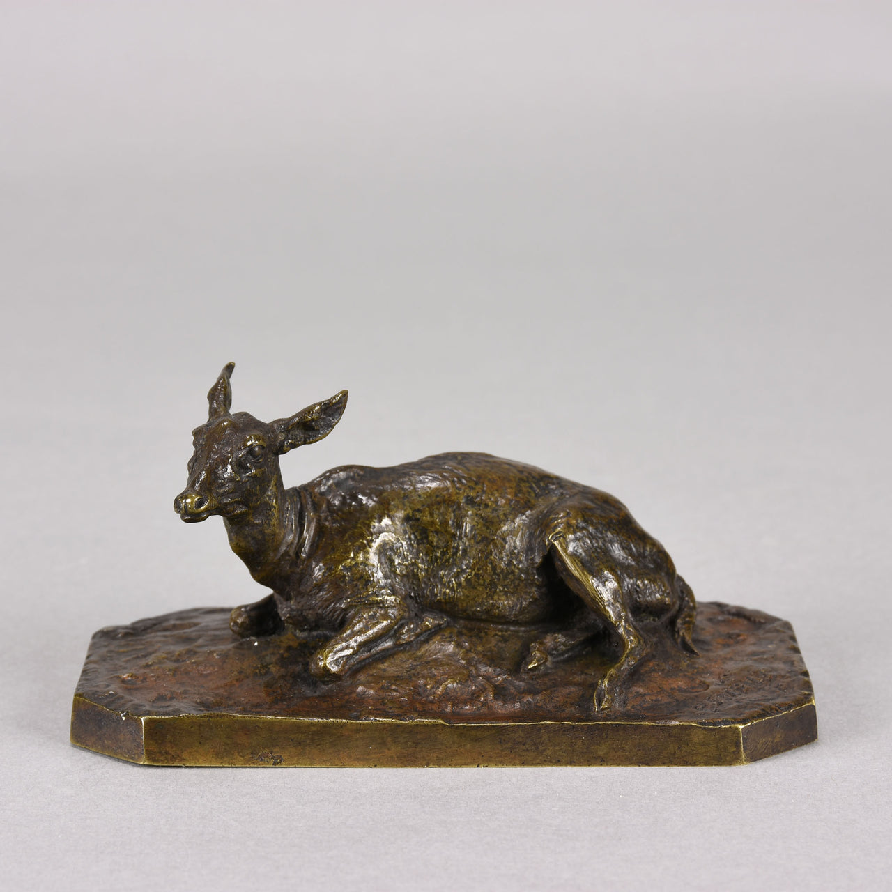 Mene Bronze Deer - Recumbent Deer - Hickmet Fine Arts