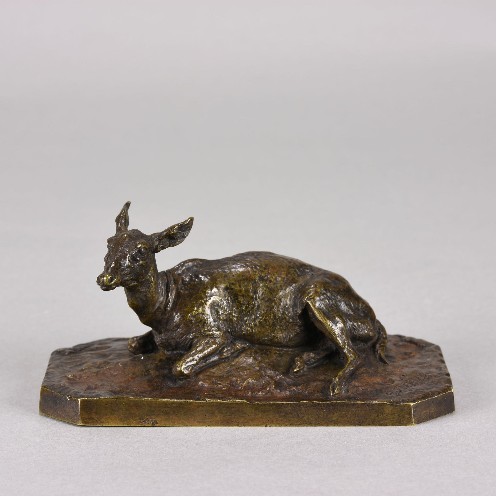 Mene Bronze Deer - Recumbent Deer - Hickmet Fine Arts