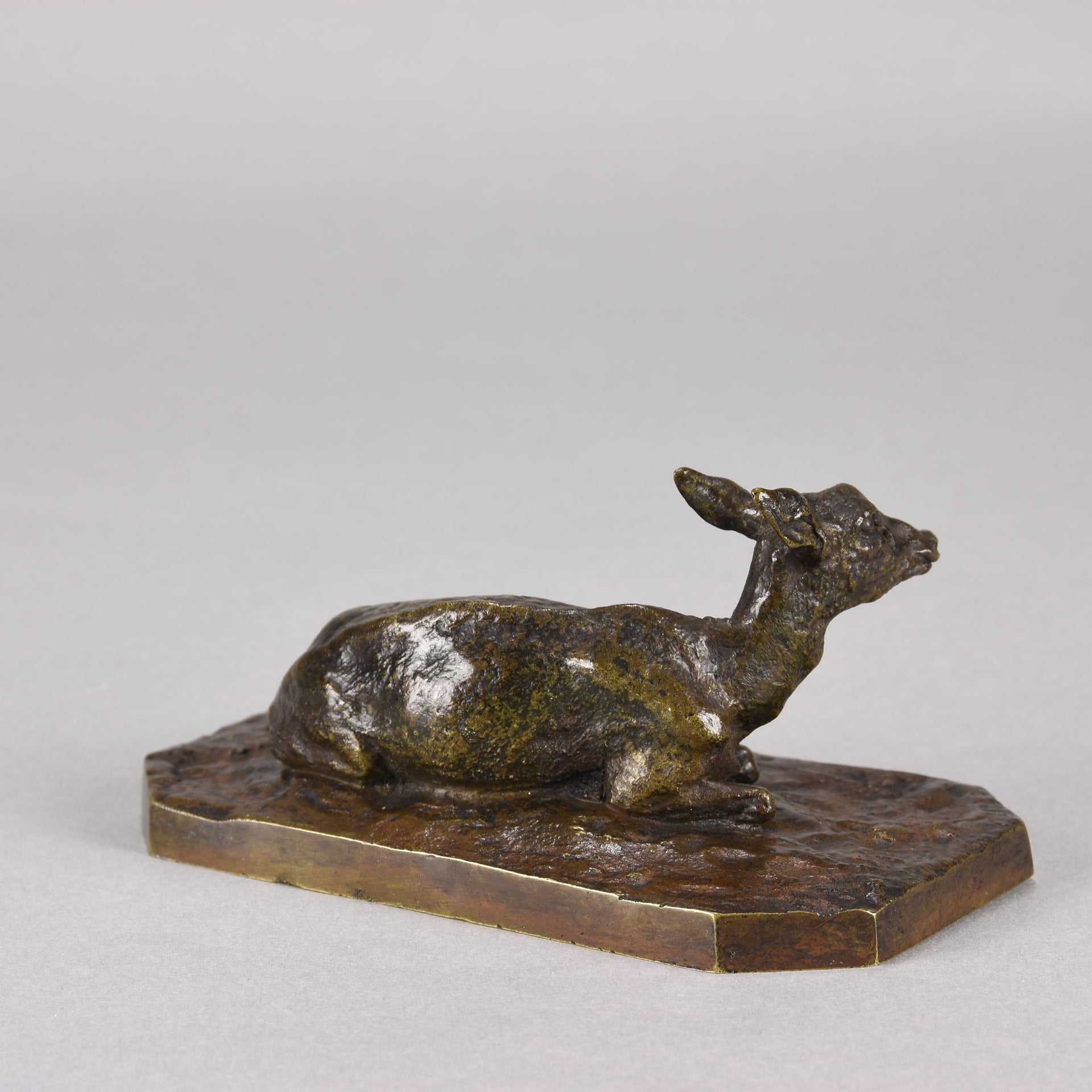 Mene Bronze Deer - Recumbent Deer - Hickmet Fine Arts