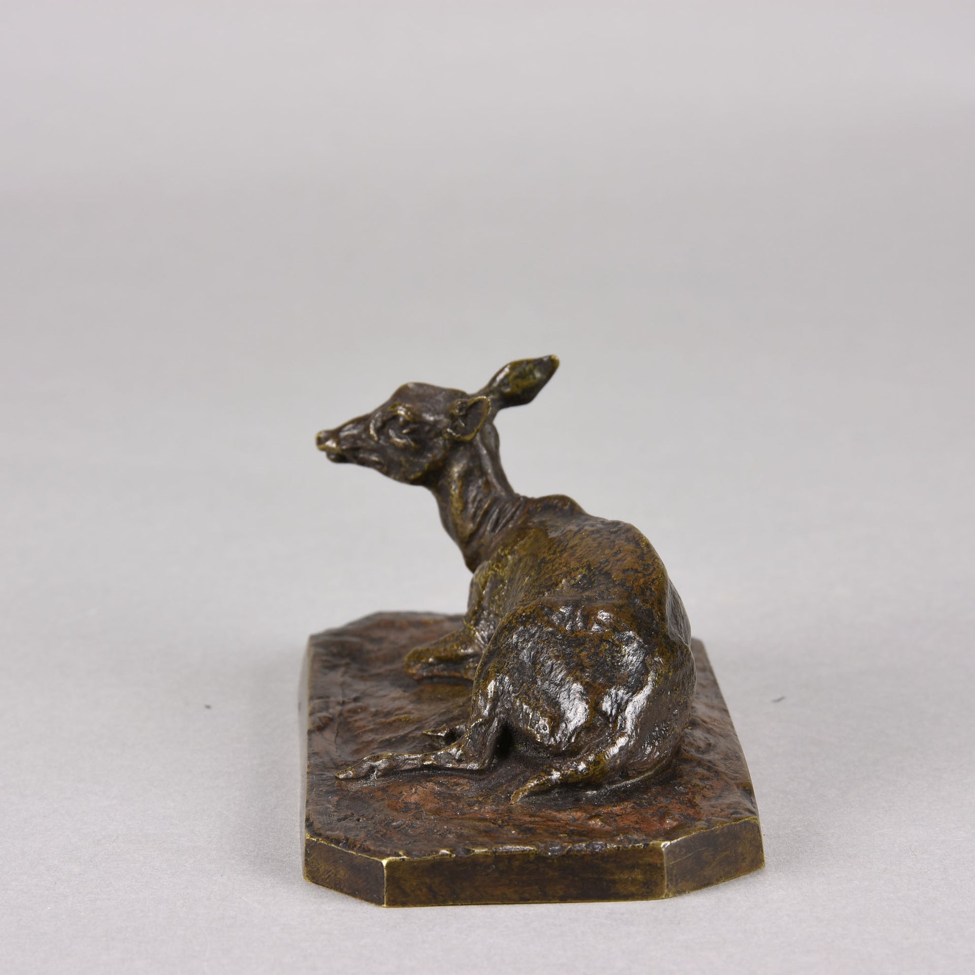 Mene Bronze Deer - Recumbent Deer - Hickmet Fine Arts