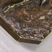 Mene Bronze Deer - Recumbent Deer - Hickmet Fine Arts