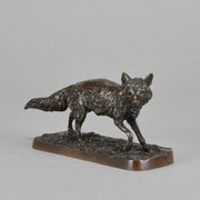 Mêne - Animalier 'Renard Debout' - Antique Bronze -  Hickmet Fine Arts