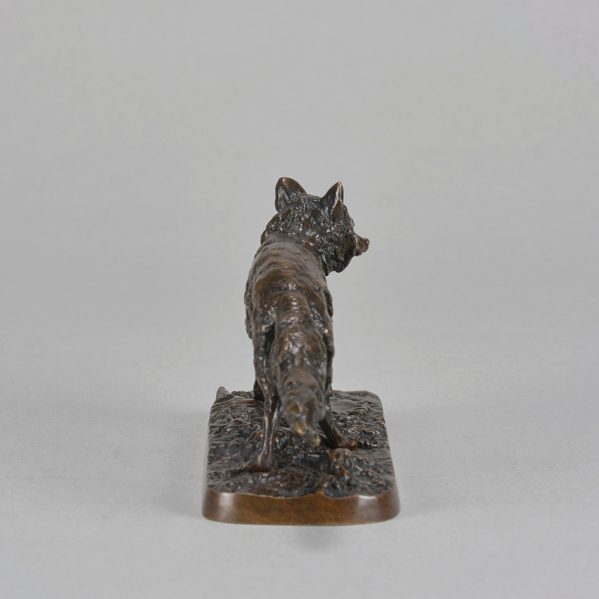 Mêne - Animalier 'Renard Debout' - Antique Bronze -  Hickmet Fine Arts