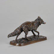 Mêne - Animalier 'Renard Debout' - Antique Bronze -  Hickmet Fine Arts