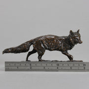 Mêne - Animalier 'Renard Debout' - Antique Bronze -  Hickmet Fine Arts