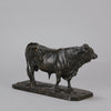 Taureau Normand No.2 A majestic mid 19th Century Animalier bronze study of a large bull by Pierre Jules Mene