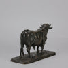 Taureau Normand No.2 A majestic mid 19th Century Animalier bronze study of a large bull by Pierre Jules Mene