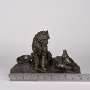 Chien et Pigeon -Pierre Jules Mene Bronze - Hickmet Fine Arts