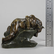 Antique Bronze - Bear and Rabbit - Charles Paillet - Bronze statues for sale - Bronze sculptures for sale - Antique bronze statues - Hickmet Fine Arts
