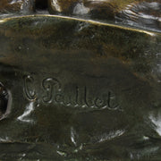 Antique Bronze - Bear and Rabbit - Charles Paillet - Bronze statues for sale - Bronze sculptures for sale - Antique bronze statues - Hickmet Fine Arts