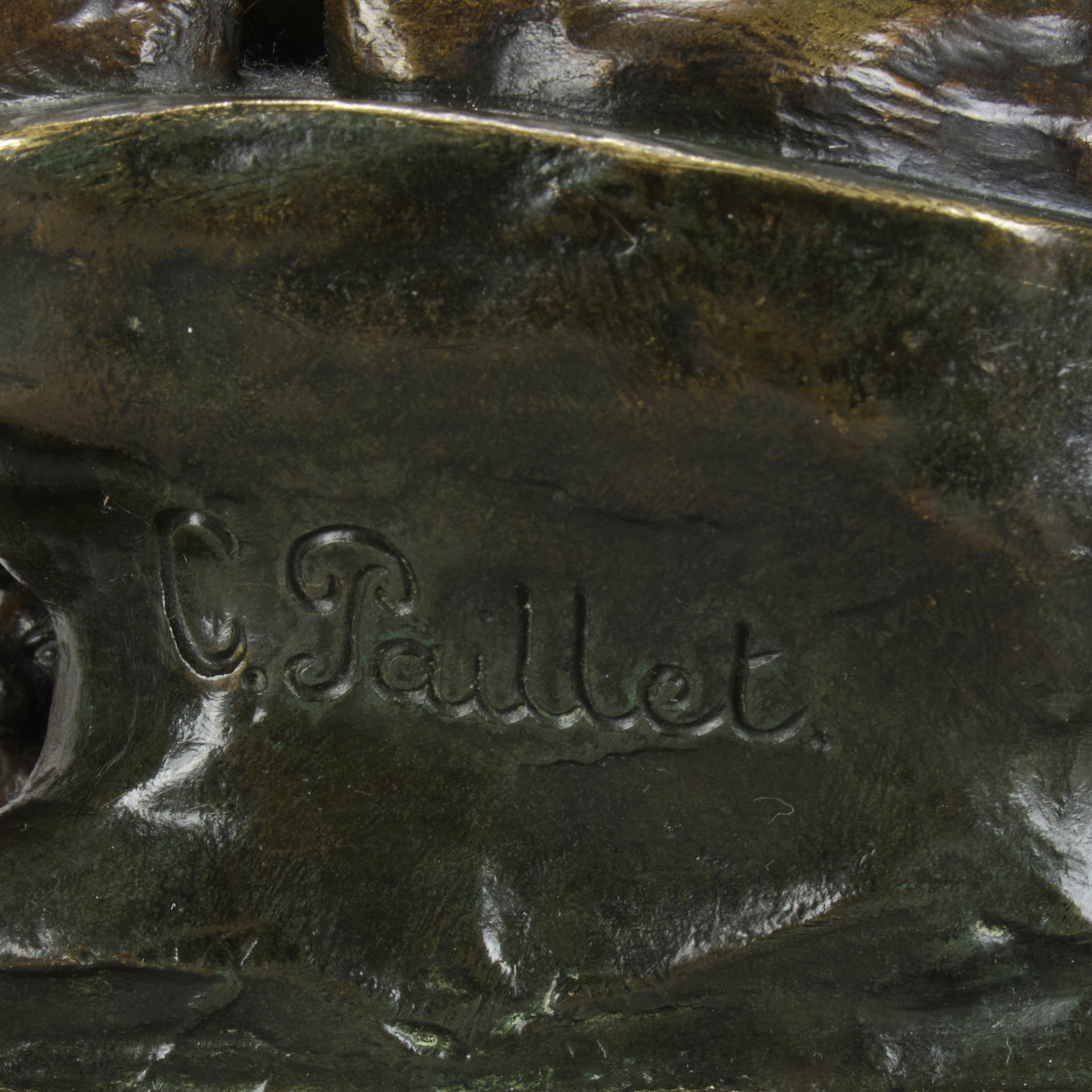 Antique Bronze - Bear and Rabbit - Charles Paillet - Bronze statues for sale - Bronze sculptures for sale - Antique bronze statues - Hickmet Fine Arts