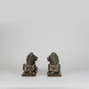French Bronze Lions - Early 20th Century Bronze - Hickmet Fine Arts 