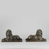 French Bronze Lions - Early 20th Century Bronze - Hickmet Fine Arts 