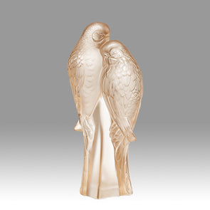 "Two Parakeets" by Lalique