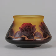 Cameo glass entitled "Floral Bowl" by Paul Nicolas - Hickmet Fine Arts