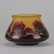Cameo glass entitled "Floral Bowl" by Paul Nicolas - Hickmet Fine Arts