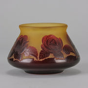 Cameo glass entitled "Floral Bowl" by Paul Nicolas - Hickmet Fine Arts