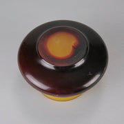 Cameo glass entitled "Floral Bowl" by Paul Nicolas - Hickmet Fine Arts