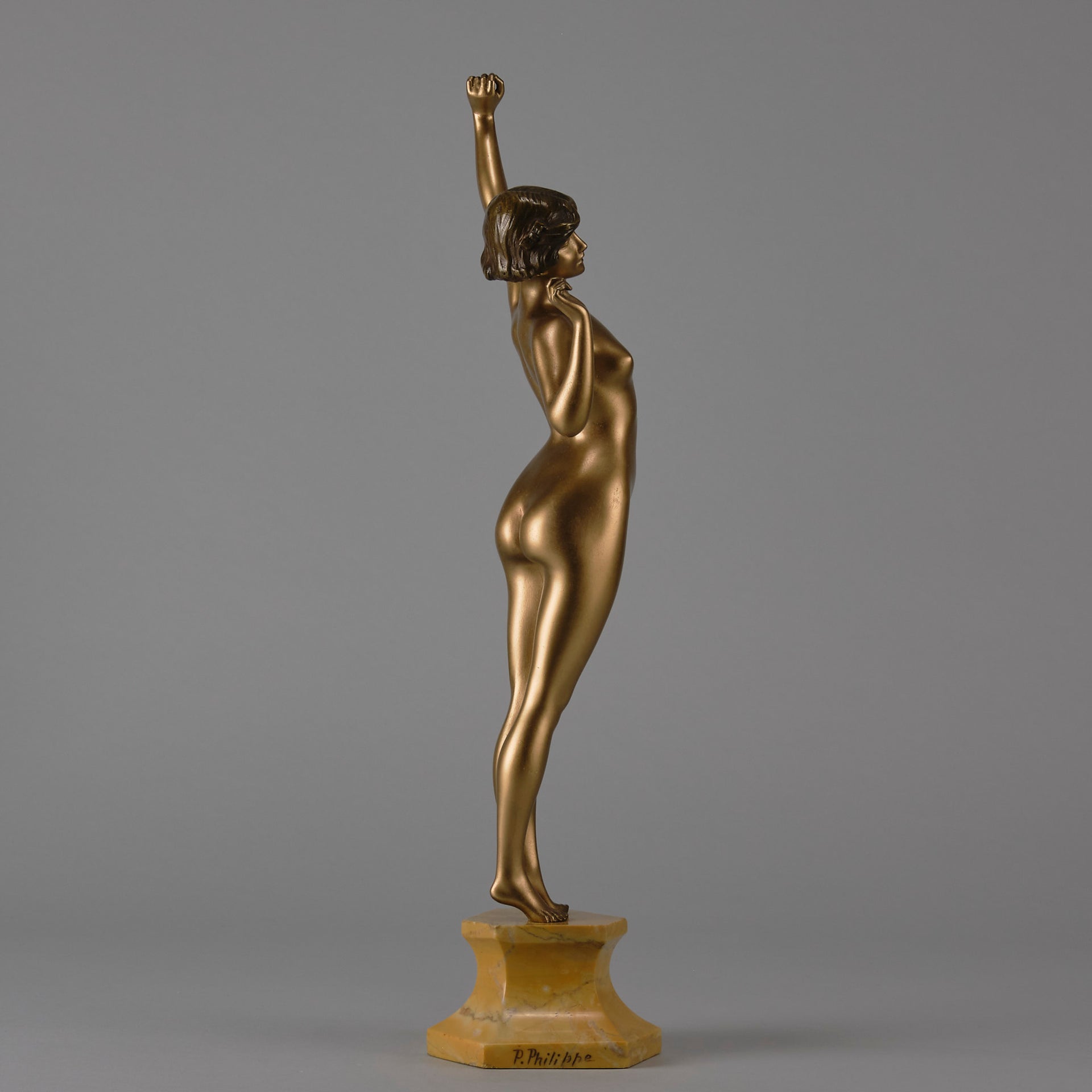 Paul Philippe Le Reveil -  Art Deco Bronze - Hickmet Fine Arts